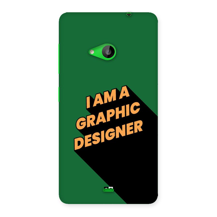 The Graphic Designer Back Case for Lumia 535