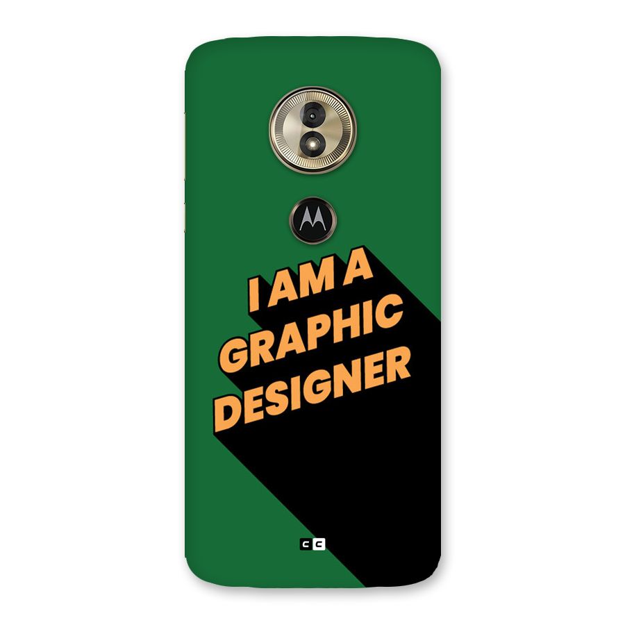 The Graphic Designer Back Case for Moto G6 Play