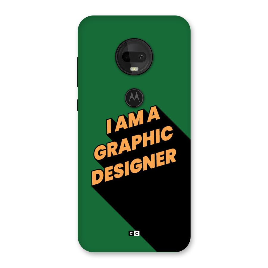 The Graphic Designer Back Case for Moto G7