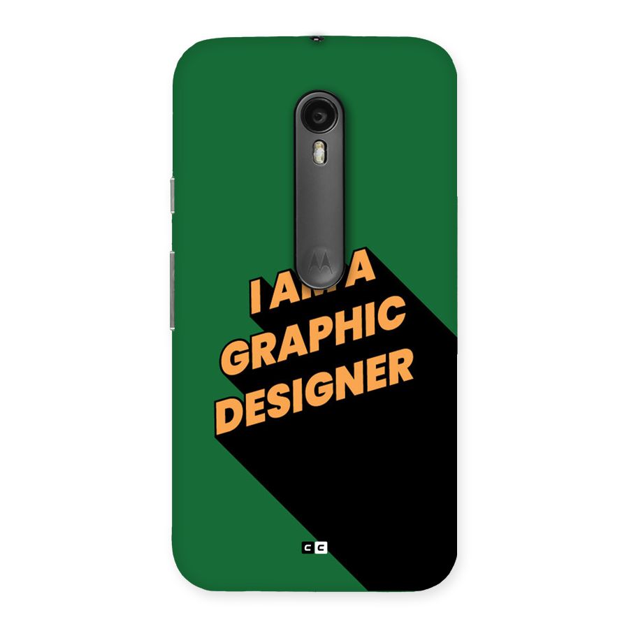 The Graphic Designer Back Case for Moto G Turbo