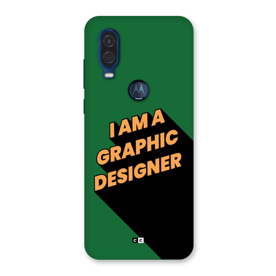 The Graphic Designer Back Case for Motorola One Vision