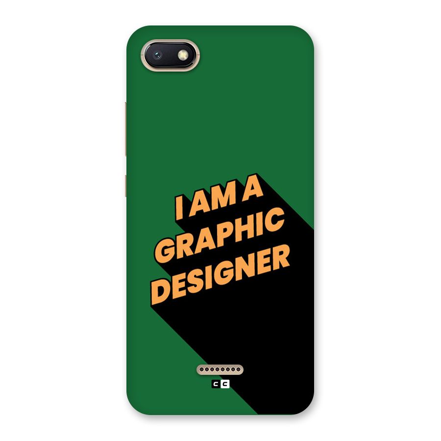 The Graphic Designer Back Case for Redmi 6A