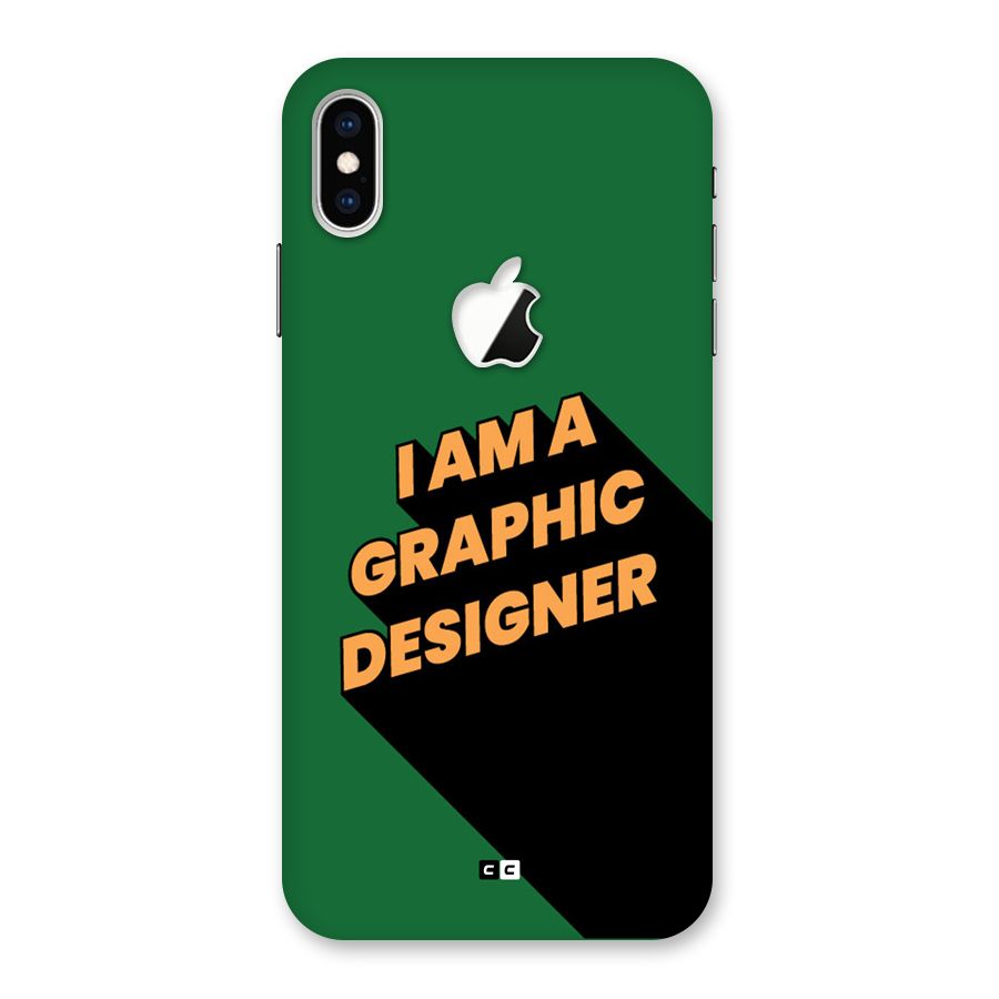 The Graphic Designer Back Case for iPhone XS Max Apple Cut