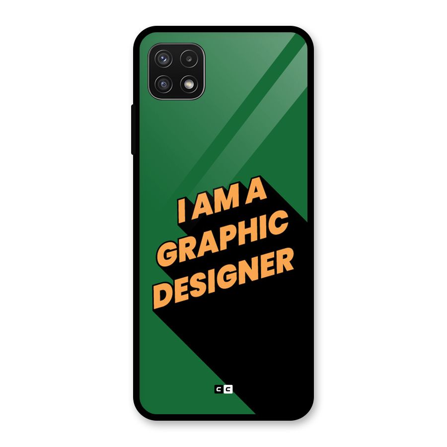 The Graphic Designer Glass Back Case for Galaxy A22 5G