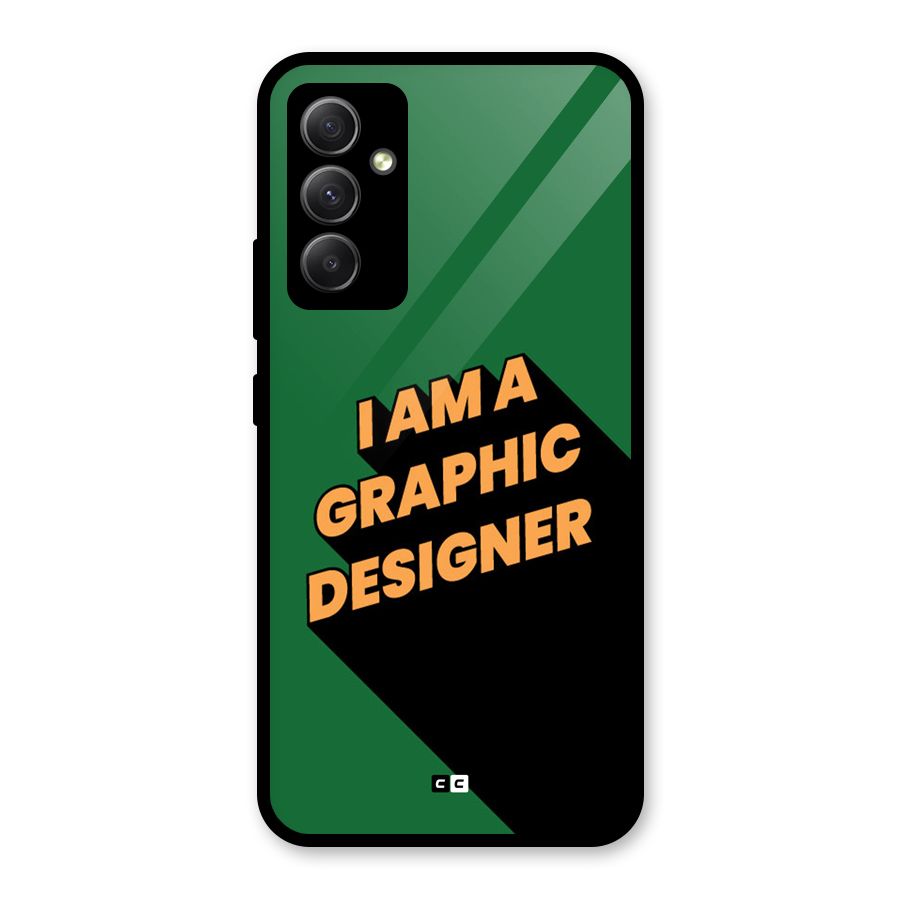 The Graphic Designer Glass Back Case for Galaxy A34