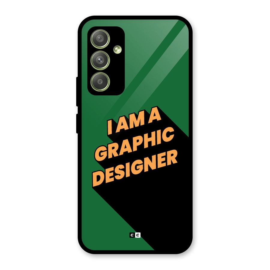 The Graphic Designer Glass Back Case for Galaxy A54