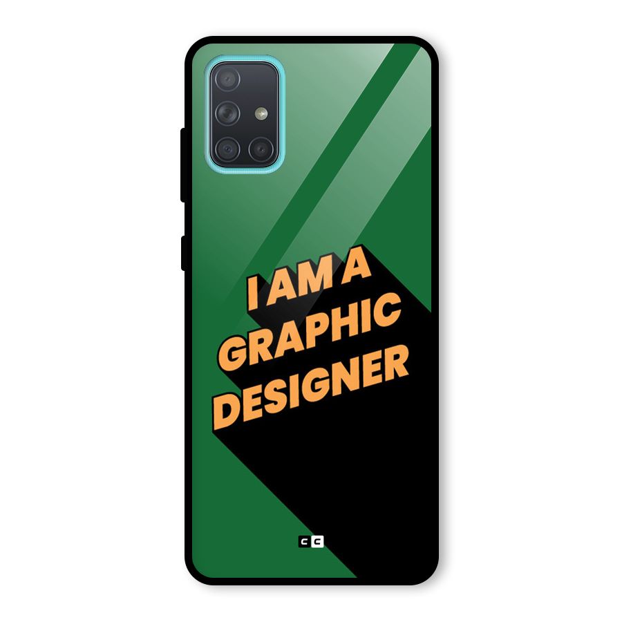 The Graphic Designer Glass Back Case for Galaxy A71