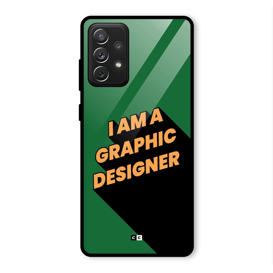 The Graphic Designer Glass Back Case for Galaxy A72