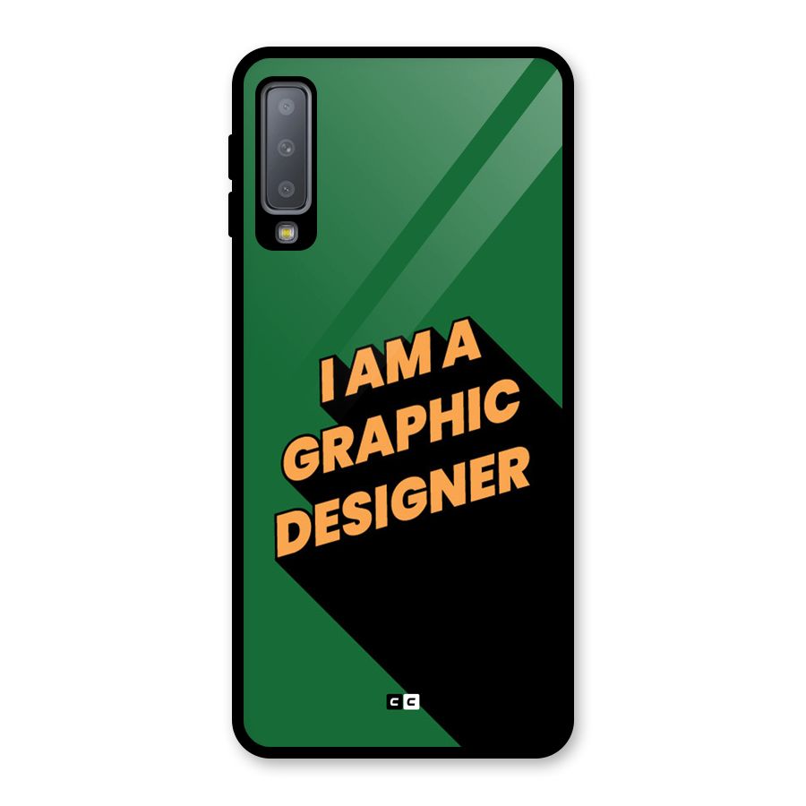 The Graphic Designer Glass Back Case for Galaxy A7 (2018)