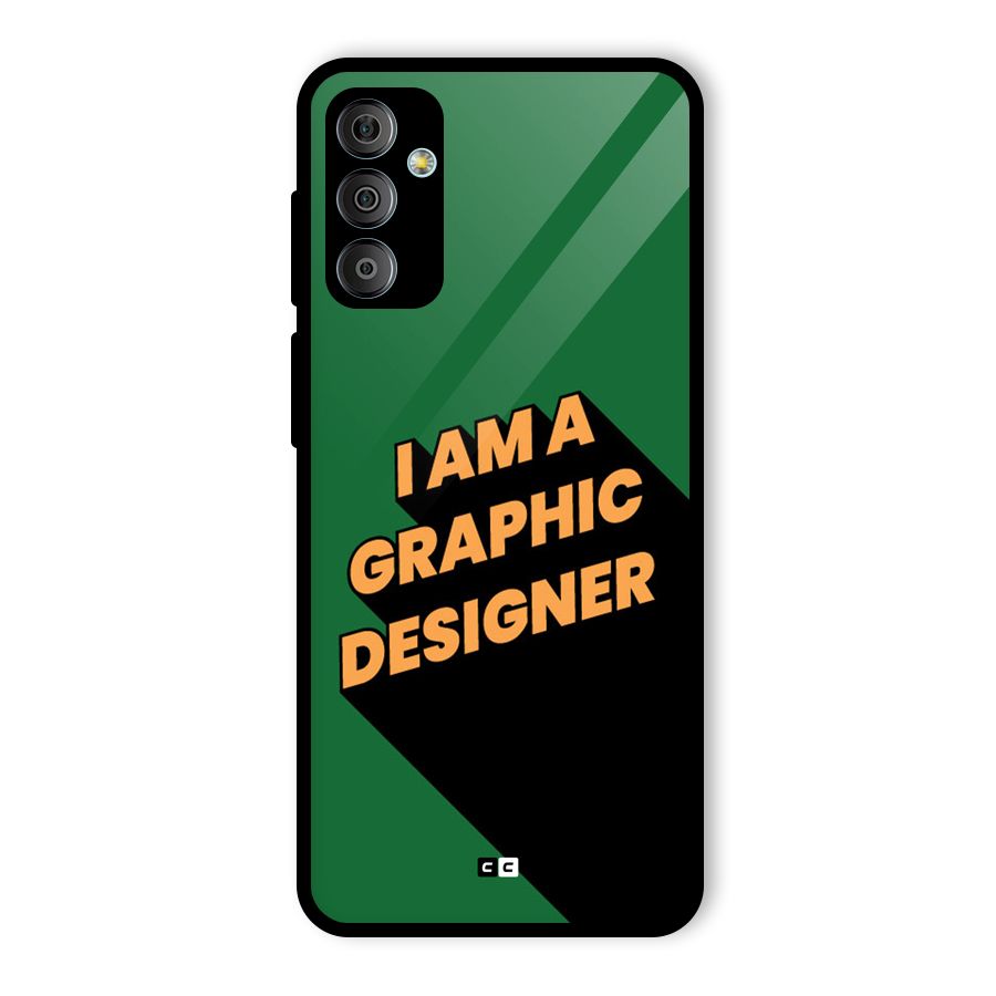 The Graphic Designer Glass Back Case for Galaxy F23