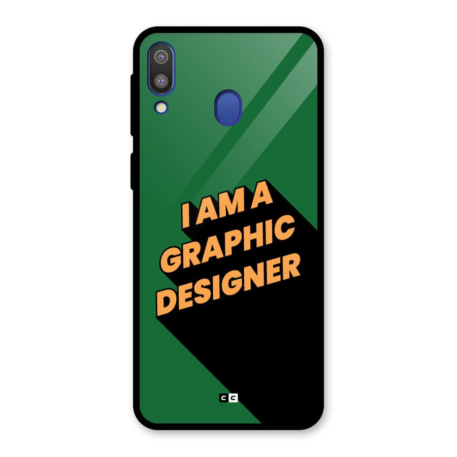 The Graphic Designer Glass Back Case for Galaxy M20