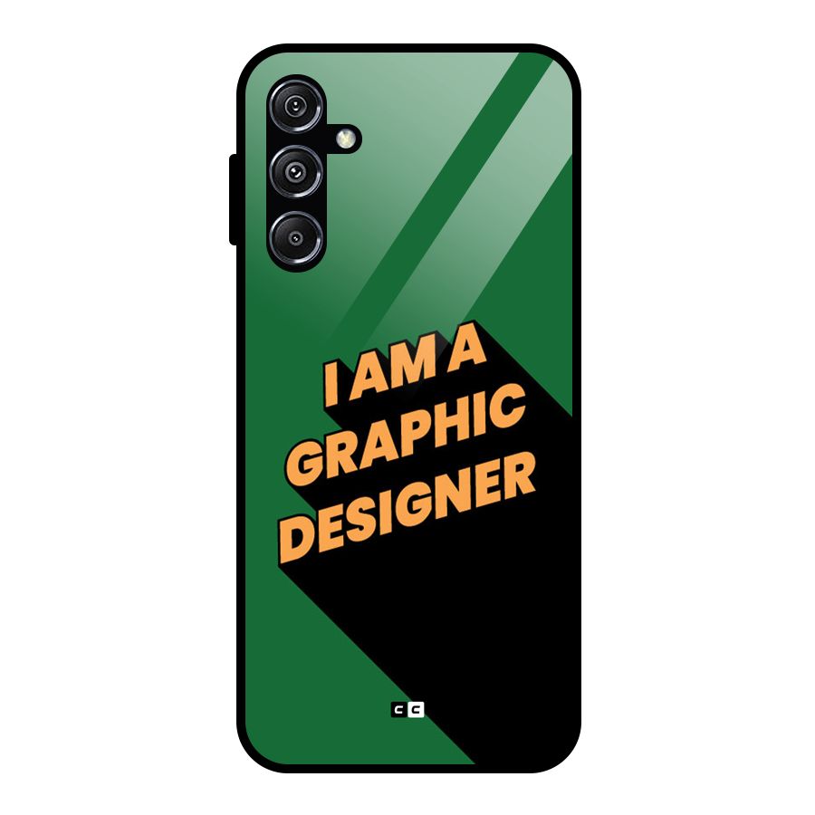 The Graphic Designer Glass Back Case for Galaxy M34 5G