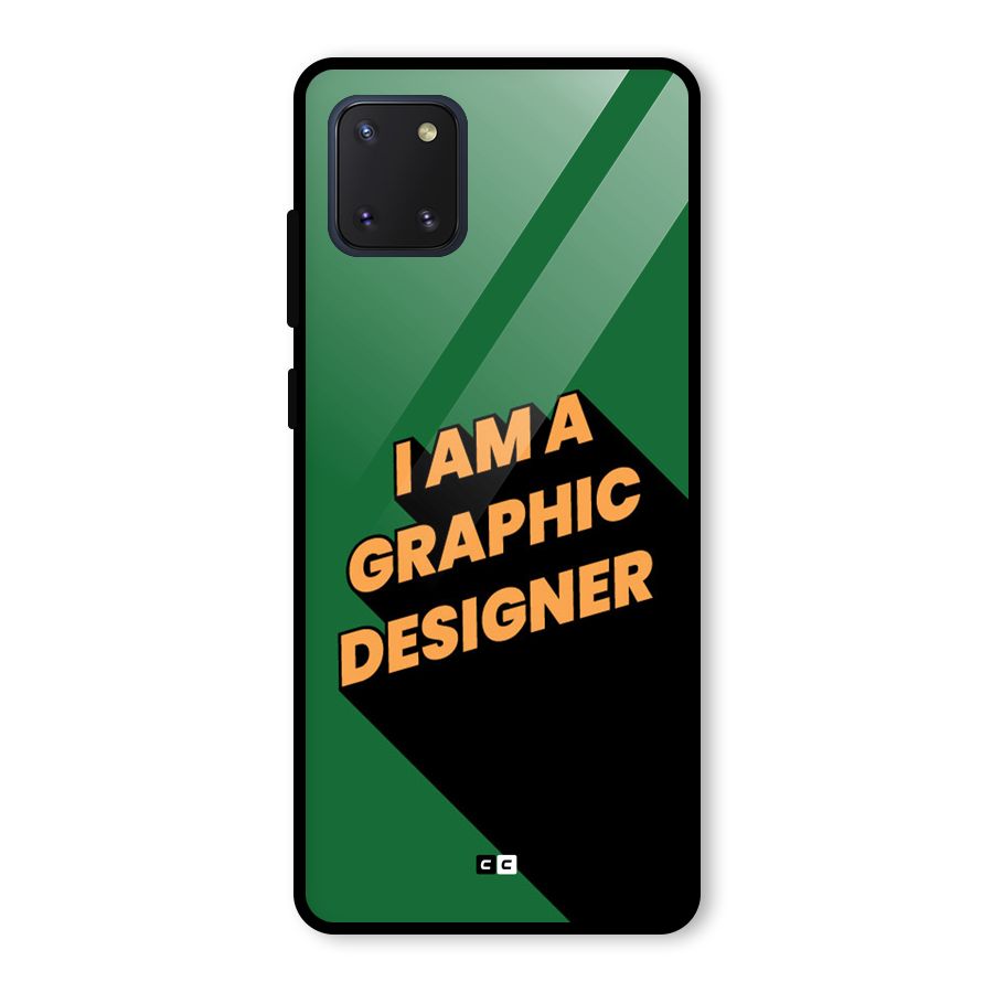 The Graphic Designer Glass Back Case for Galaxy Note 10 Lite