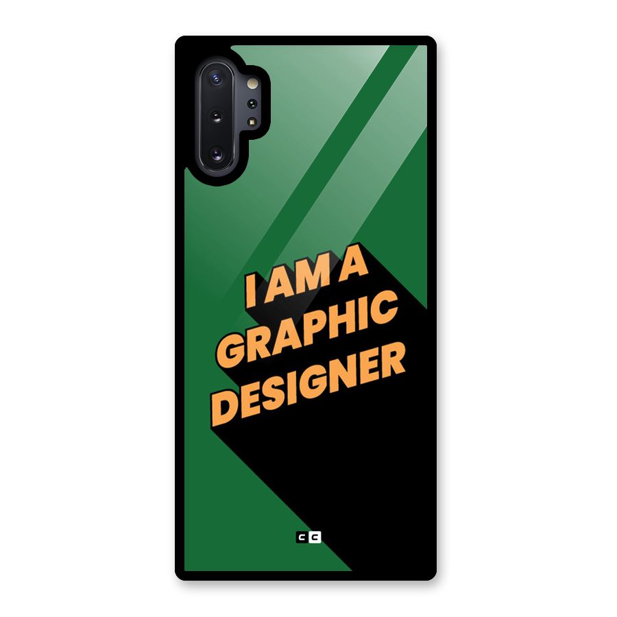 The Graphic Designer Glass Back Case for Galaxy Note 10 Plus