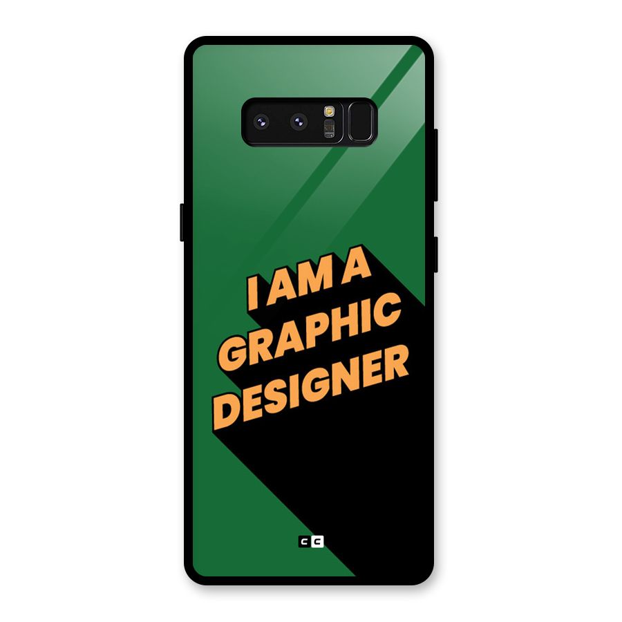 The Graphic Designer Glass Back Case for Galaxy Note 8