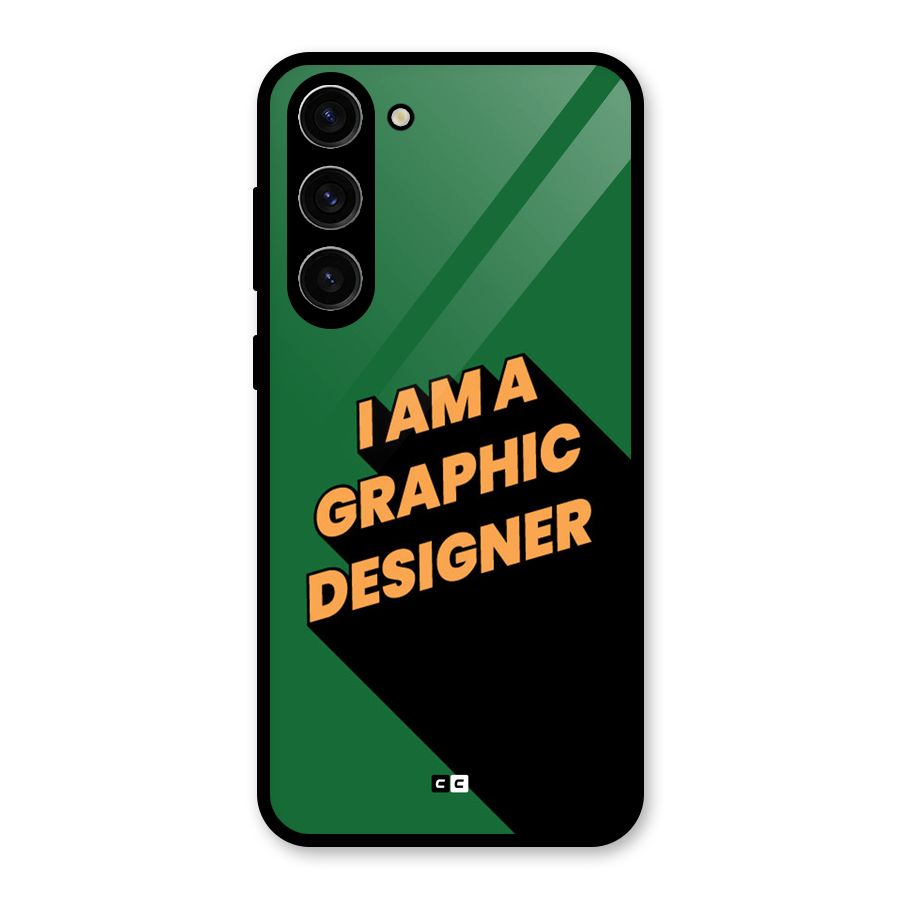 The Graphic Designer Glass Back Case for Galaxy S23 Plus