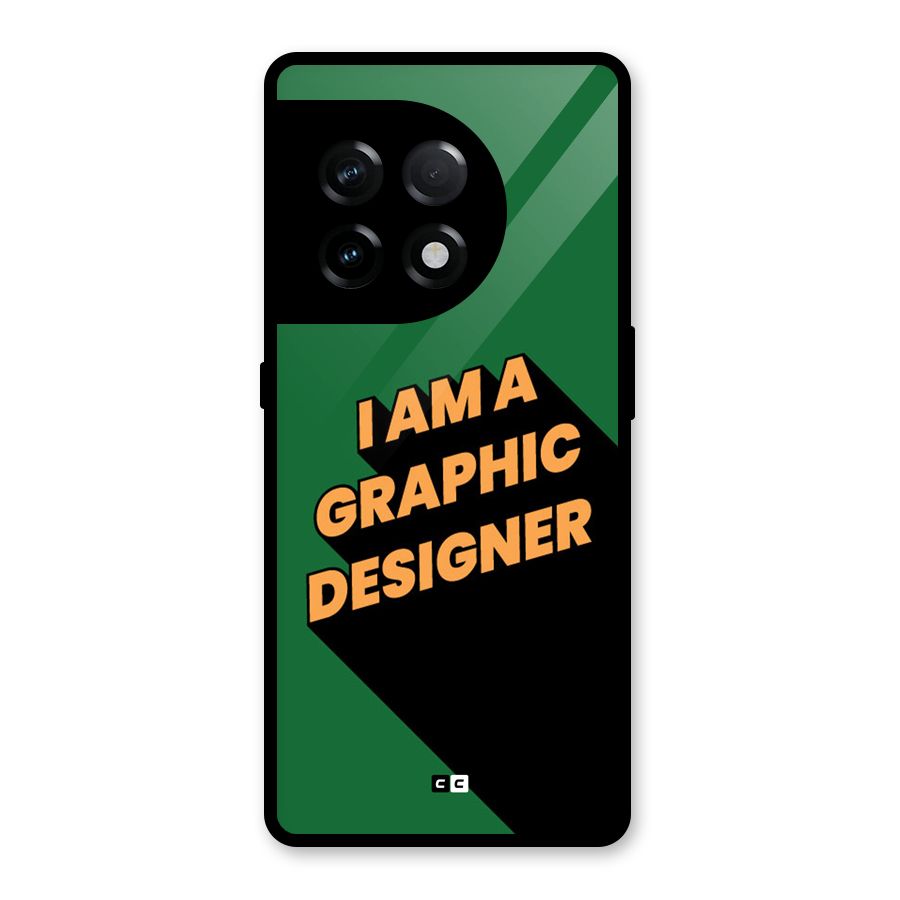 The Graphic Designer Glass Back Case for OnePlus 11R