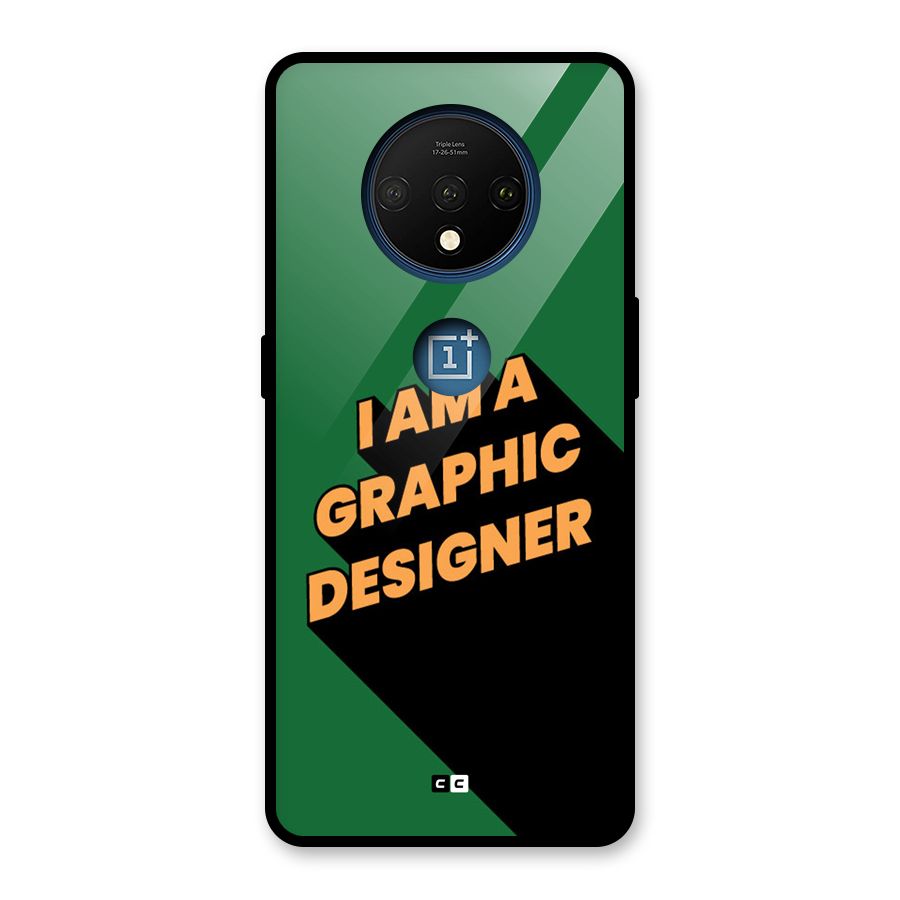 The Graphic Designer Glass Back Case for OnePlus 7T