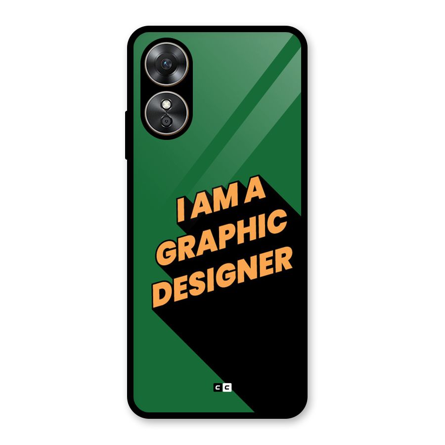 The Graphic Designer Glass Back Case for Oppo A17