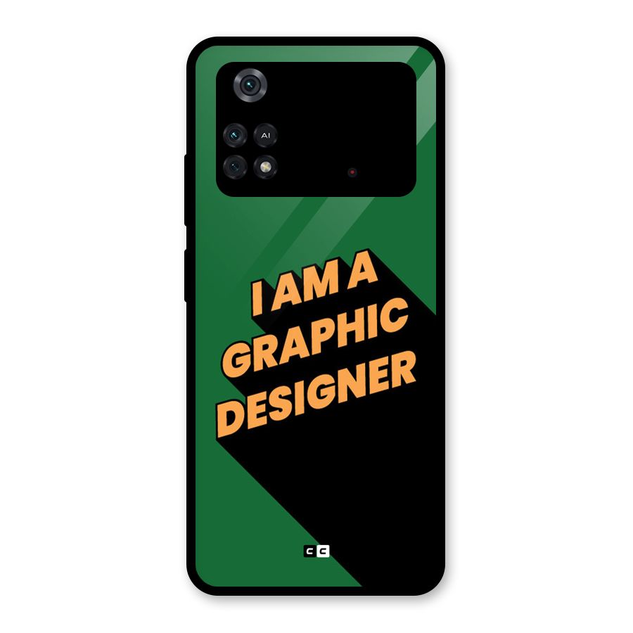 The Graphic Designer Glass Back Case for Poco M4 Pro 4G