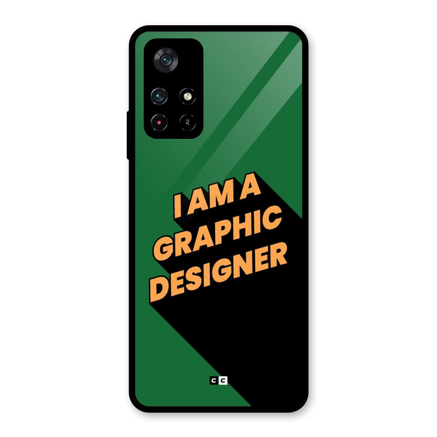The Graphic Designer Glass Back Case for Poco M4 Pro 5G