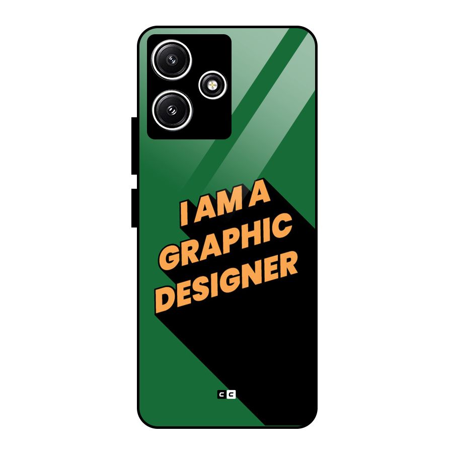 The Graphic Designer Glass Back Case for Poco M6 Pro