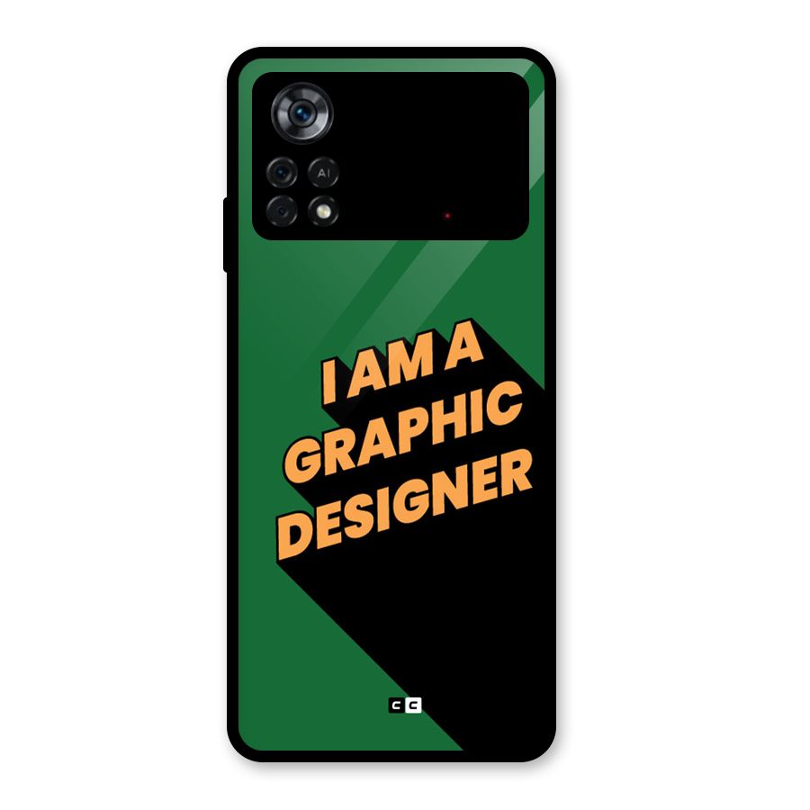 The Graphic Designer Glass Back Case for Poco X4 Pro 5G