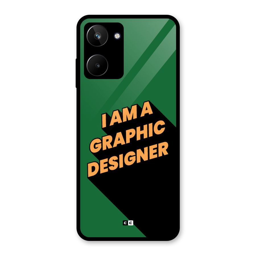 The Graphic Designer Glass Back Case for Realme 10