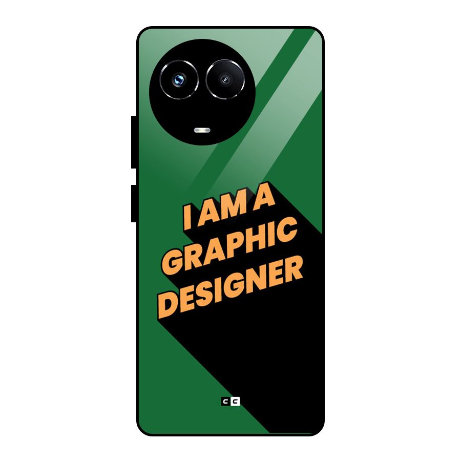 The Graphic Designer Glass Back Case for Realme 11X