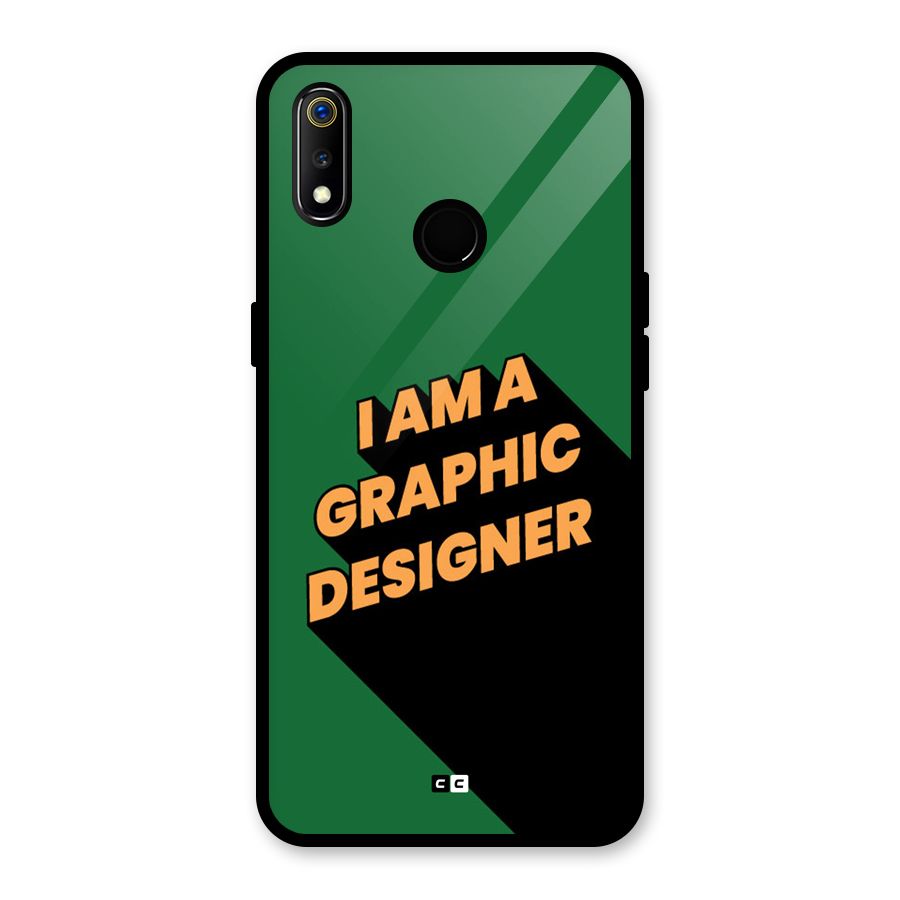 The Graphic Designer Glass Back Case for Realme 3