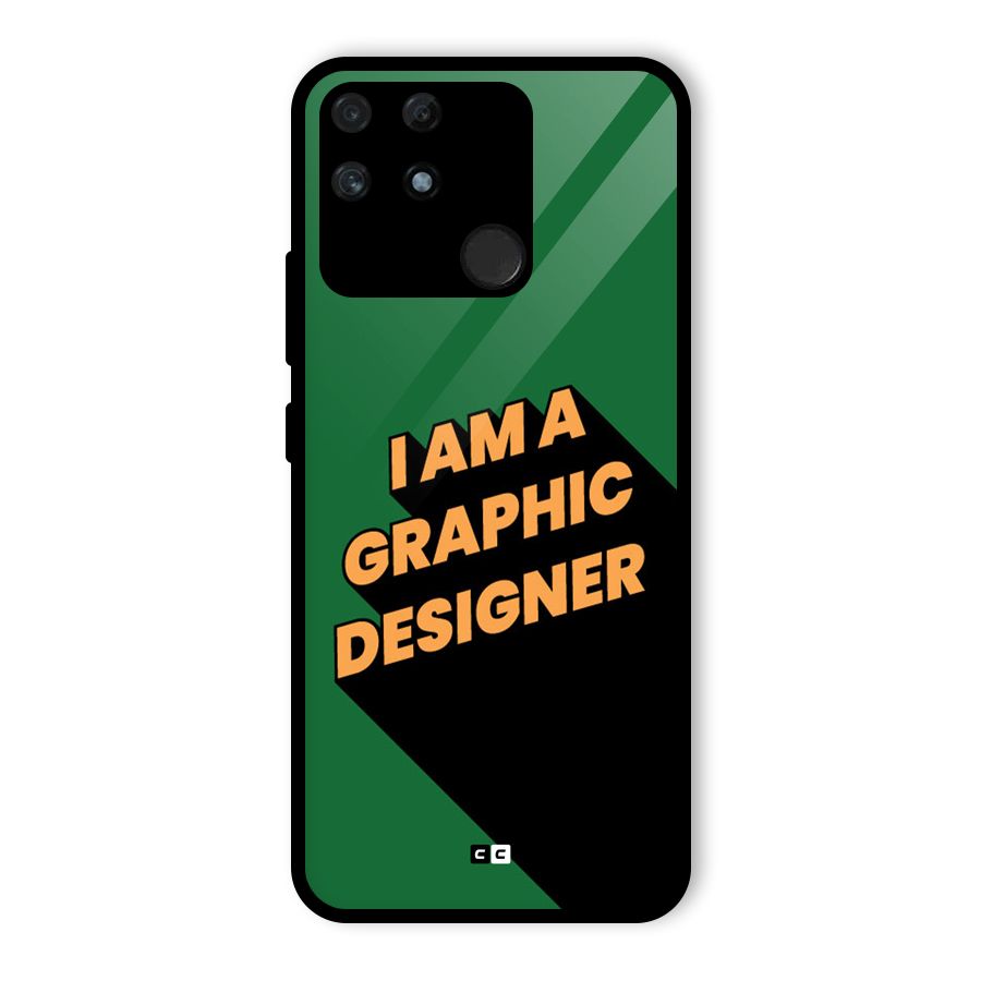 The Graphic Designer Glass Back Case for Realme Narzo 50A