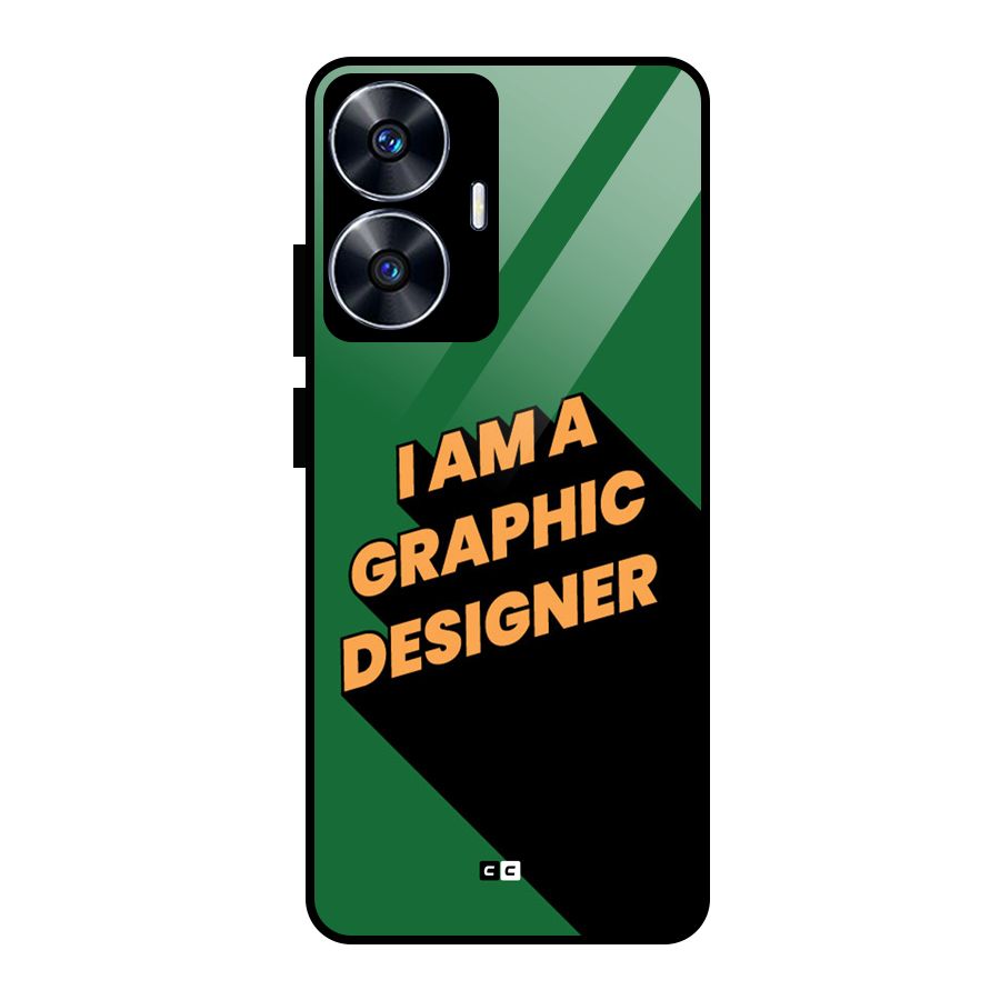 The Graphic Designer Glass Back Case for Realme Narzo N55