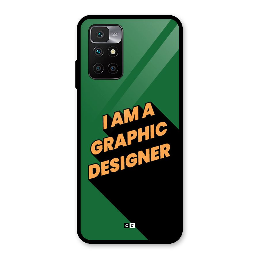 The Graphic Designer Glass Back Case for Redmi 10 Prime