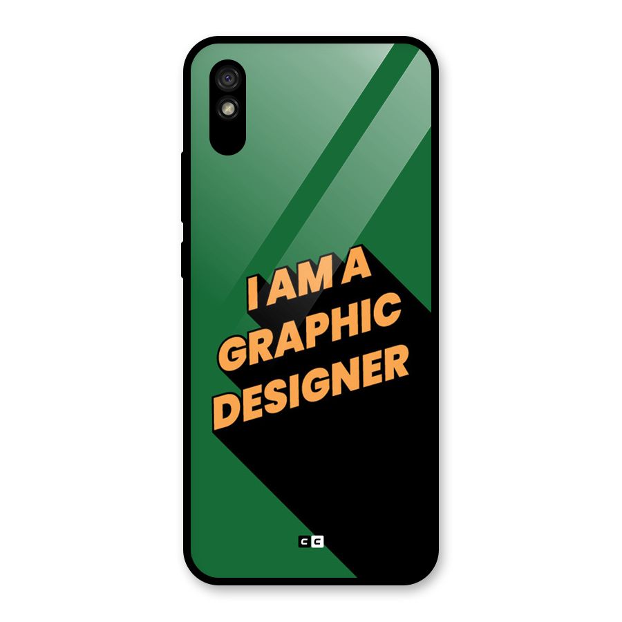The Graphic Designer Glass Back Case for Redmi 9A