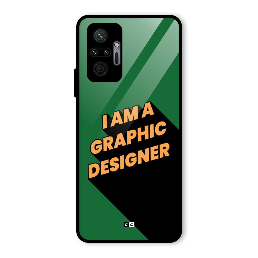 The Graphic Designer Glass Back Case for Redmi Note 10 Pro