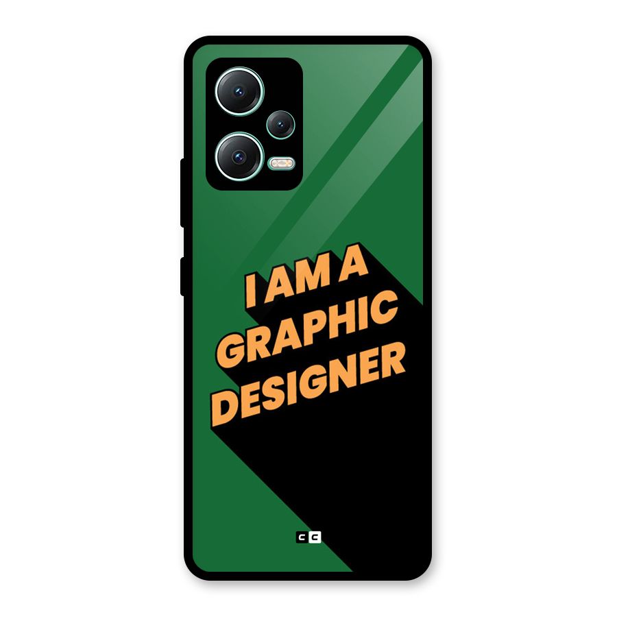 The Graphic Designer Glass Back Case for Redmi Note 12 5G
