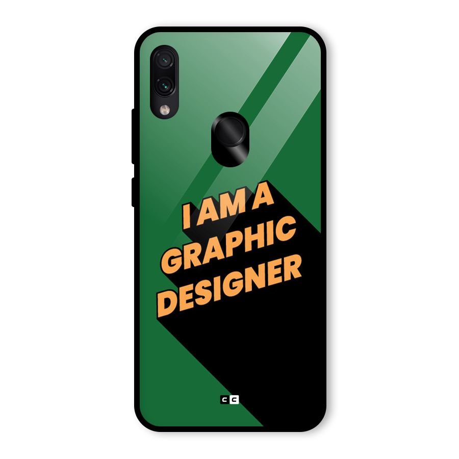 The Graphic Designer Glass Back Case for Redmi Note 7 Pro