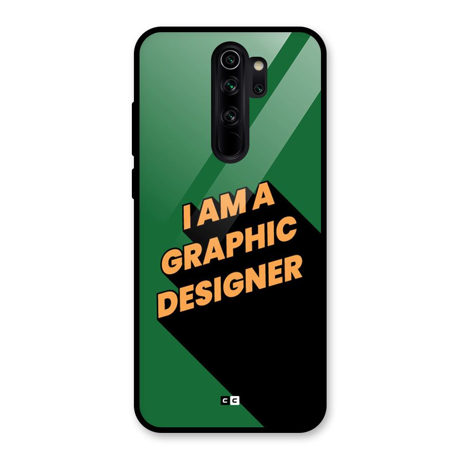 The Graphic Designer Glass Back Case for Redmi Note 8 Pro