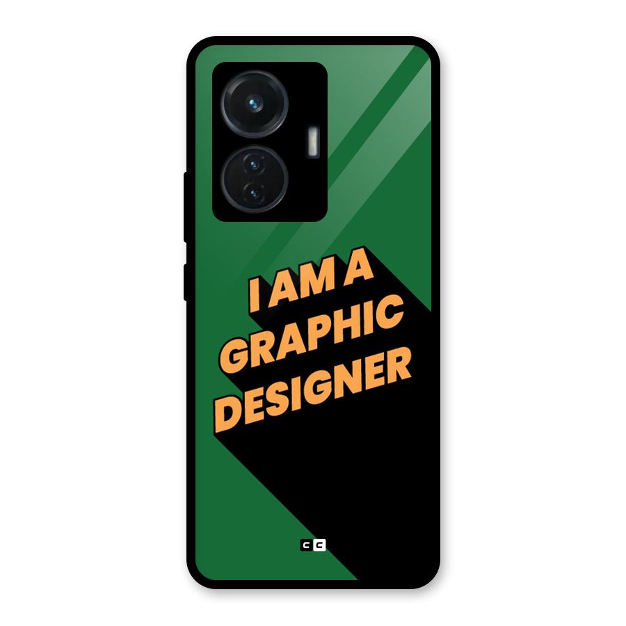 The Graphic Designer Glass Back Case for Vivo T1 44W
