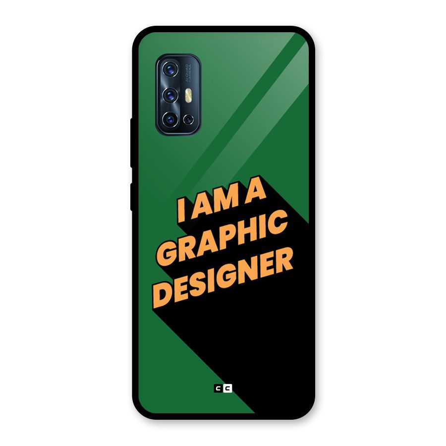 The Graphic Designer Glass Back Case for Vivo V17