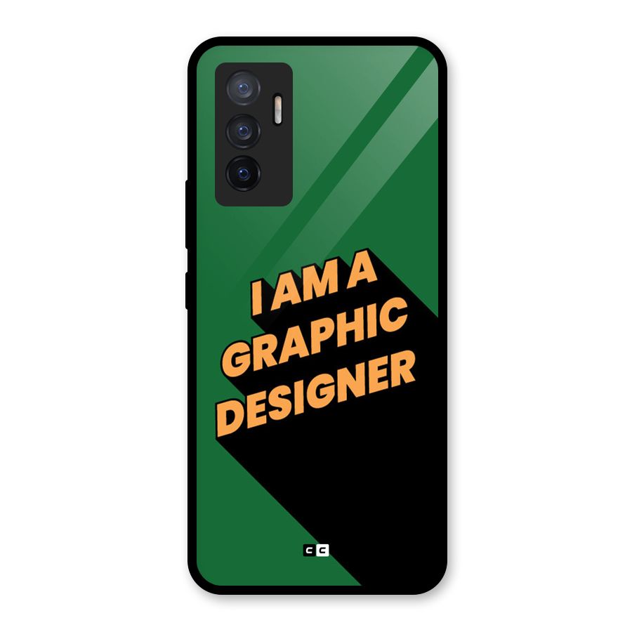 The Graphic Designer Glass Back Case for Vivo V23e