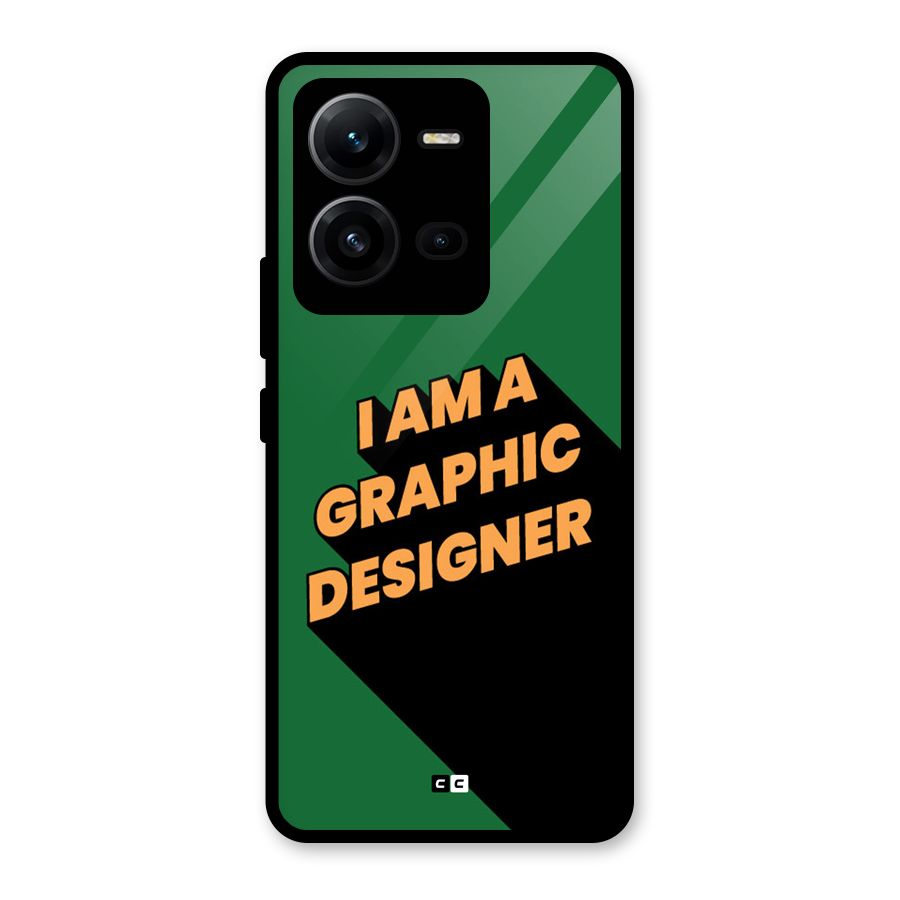 The Graphic Designer Glass Back Case for Vivo V25
