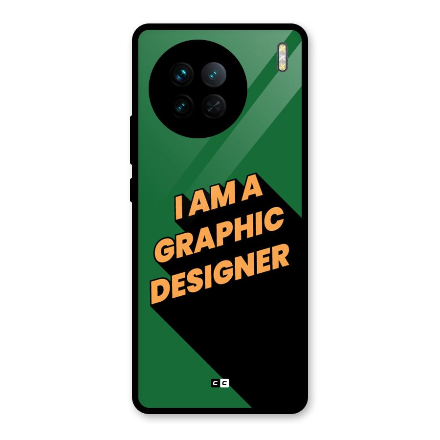 The Graphic Designer Glass Back Case for Vivo X90