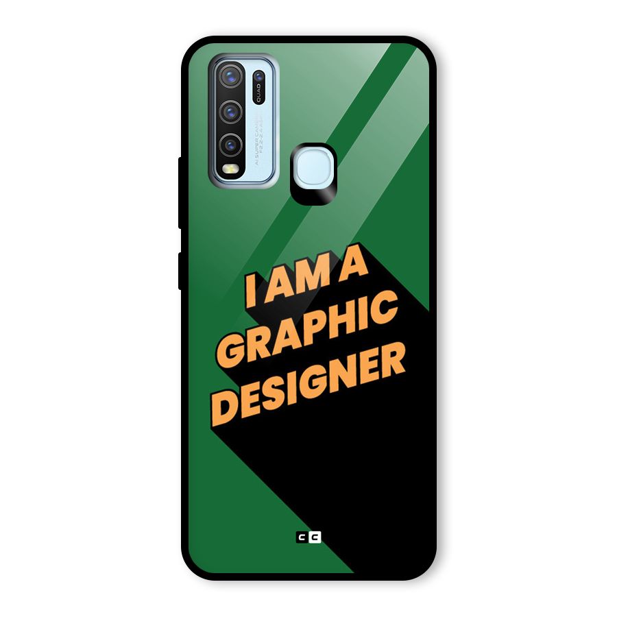 The Graphic Designer Glass Back Case for Vivo Y30