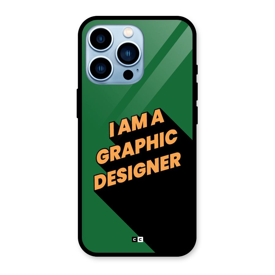 The Graphic Designer Glass Back Case for iPhone 13 Pro