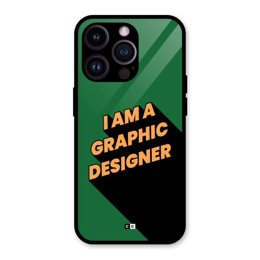 The Graphic Designer Glass Back Case for iPhone 14 Pro