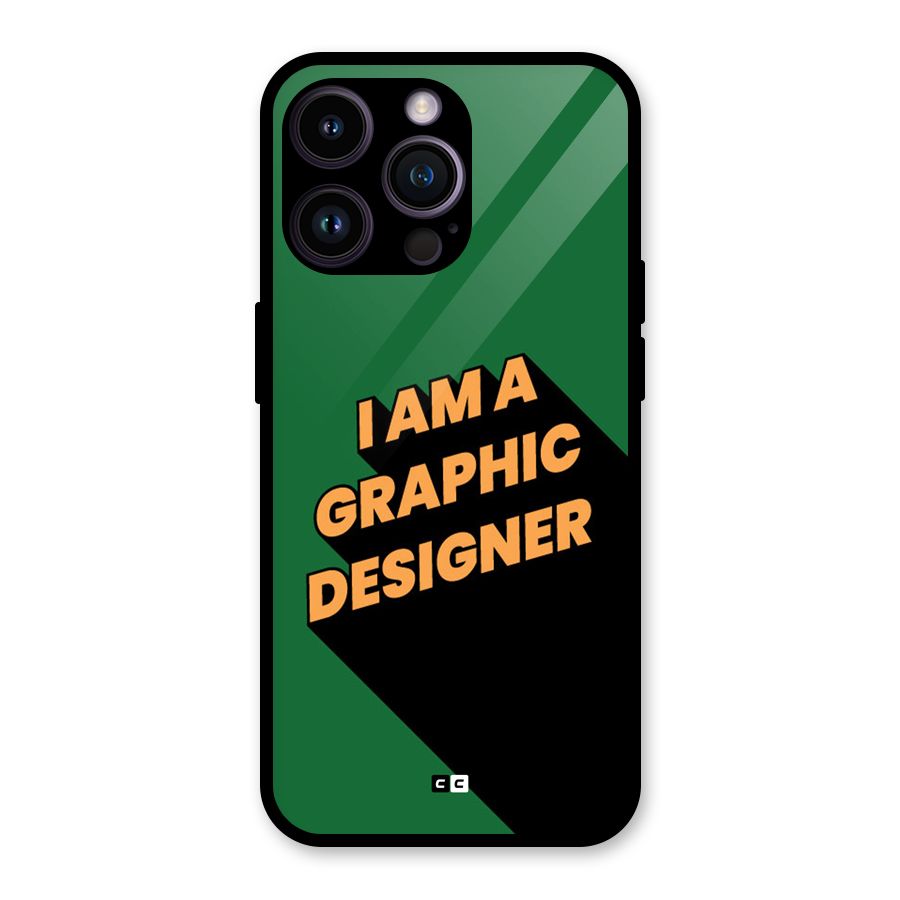 The Graphic Designer Glass Back Case for iPhone 14 Pro Max
