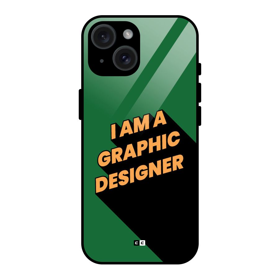 The Graphic Designer Glass Back Case for iPhone 15