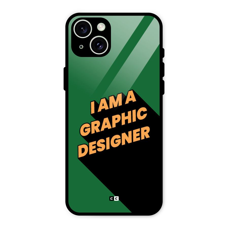 The Graphic Designer Glass Back Case for iPhone 15 Plus