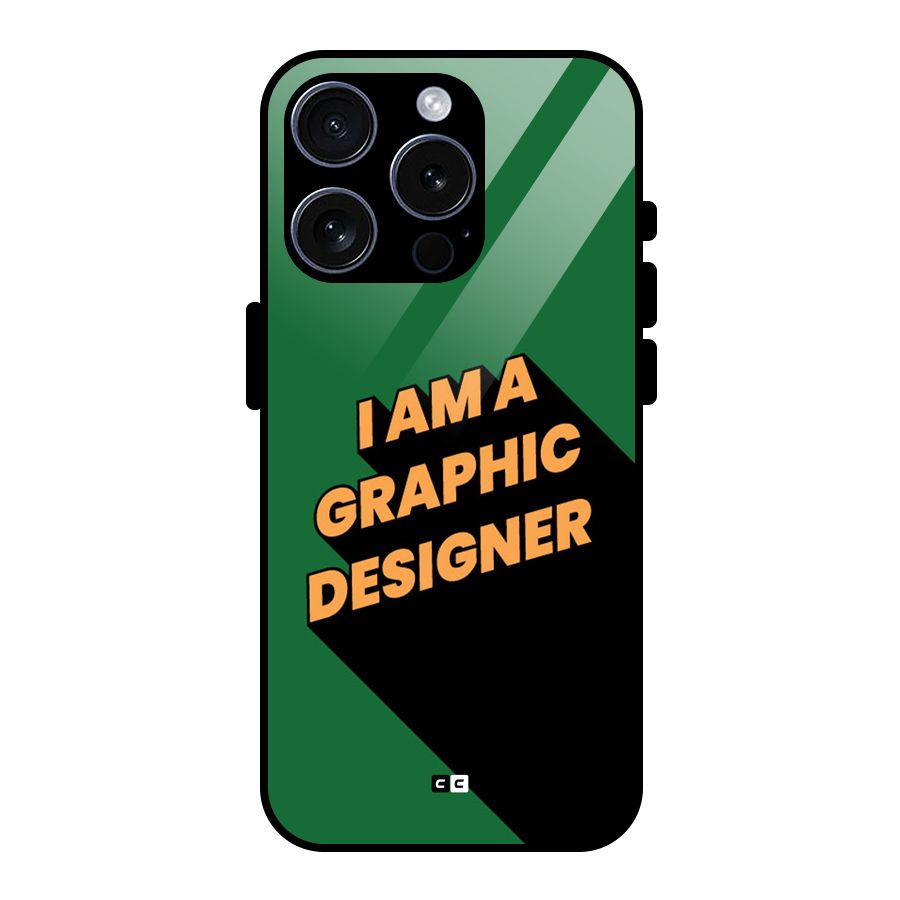 The Graphic Designer Glass Back Case for iPhone 15 Pro